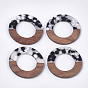 Resin & Walnut Wood Pendants, Ring