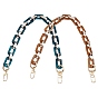 2Pcs 2 Colors Acrylic Cable Chains Bag Handles, with Alloy Clasps, Bag Replacement Accessories