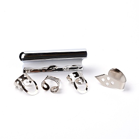 Stainless Steel Guitar Tonebar, with Finger Pick and Thumb Pick, for Guitar Instruments Accessories