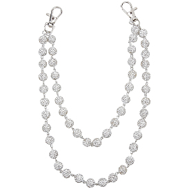 1шт. полимерная глина, стразы, круглые бусины, цепочка для брюк, Сплав с застежками