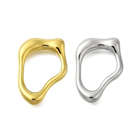 304 Stainless Steel Linking Rings, Irregular Oval Link