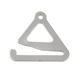 201 Stainless Steel Pendants, Triangle Charms