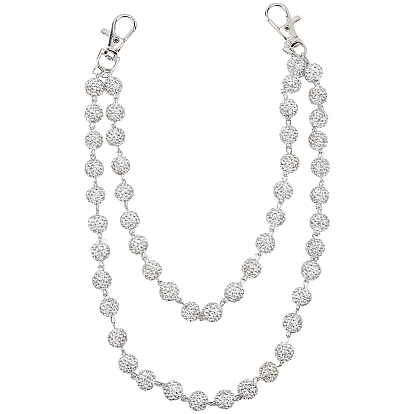 1шт. полимерная глина, стразы, круглые бусины, цепочка для брюк, Сплав с застежками