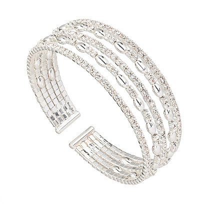 Sparkling Multi-Row Elastic Bracelet for Women - Elegant and Fashionable Jewelry