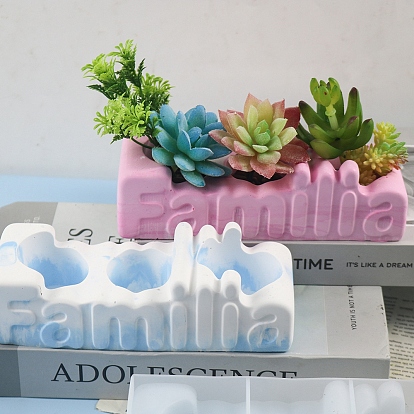 Flowerpot DIY Food Grade Silicone Mold, Resin Casting Molds, for UV Resin, Epoxy Resin Craft Making
