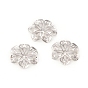 Brass Filigree Joiners Links, Cadmium Free & Lead Free, Long-Lasting Plated, Flower