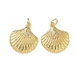 Латунные подвески, форма гребешка/форма ракушки, стойки покрытие, без свинца и без кадмия, долговечный, с целью перехода в кольце