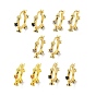 Messing micro pave zirkonia ohrreifen, golden