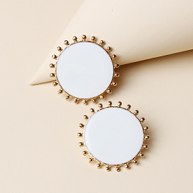Chic Circle Metal Earrings for Women - Bold, Sexy and Trendy Dangle Drops