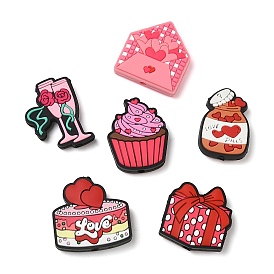Valentine's Day Silicone Beads, Focal Beads