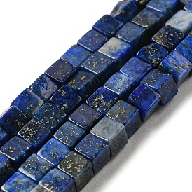 Synthetic Lapis Lazuli Beads Strands, Dyed, Cube