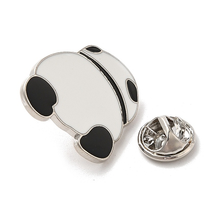 Panda Enamel Pin, Alloy Brooch for Backpack Clothes
