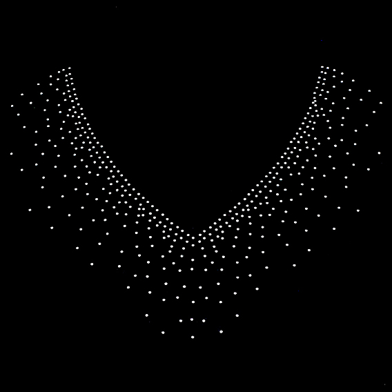 V-образный стеклянный стразы горячей фиксации, гладить по аппликациям, аксессуары для воротника костюма