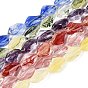 Handmade Lampwork Beads Strands, Polygon