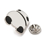 Panda Enamel Pin, Alloy Brooch for Backpack Clothes
