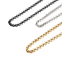 304 Stainless Steel Rolo Chain Necklaces Sets