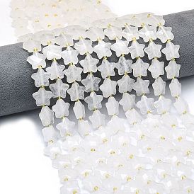 Природных кристаллов кварца бисер нитей, горного хрусталя, граненые, звезда, с бисером