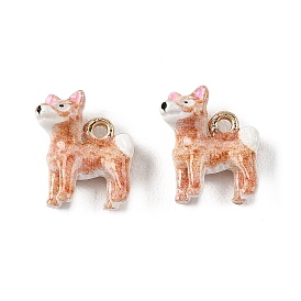 Подвески из эмали и сплава, собака прелести, золотые