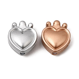 Cuentas focales de silicona, el corazón y la corona