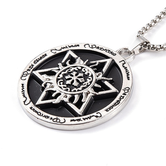 Ожерелья-цепочки из нержавеющей стали, Ожерелья с подвеской в виде звезды Давида из сплава с гексаграммой