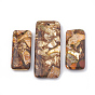 Assembled Bronzite and Gemstone Pendants, Rectangle