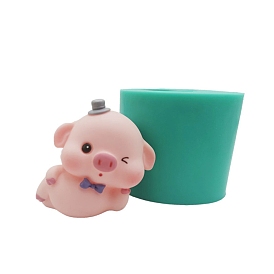 Pig Food Grade Silicone Molds, Fondant Molds, Resin Casting Molds, for Chocolate, Candy, UV Resin & Epoxy Resin Decoration Making