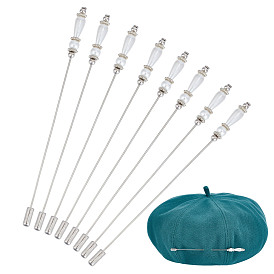 8шт. латунные броши, с имитацией ракушки из АБС-пластика