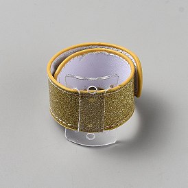 PVC Slap Bracelets, Snap Bracelets for Kids, with Iron