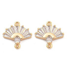 Латунные прозрачные подвески из кубического циркония, фан-ссылки