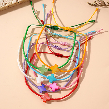 Браслеты из ракушек в стиле бохо, регулируемые плетеные браслеты из стеклянных бусин