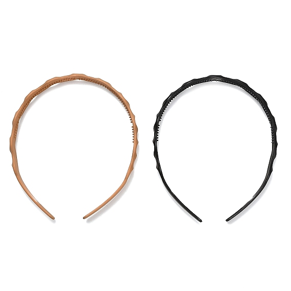 Резинки для волос из смолы для женщин и девочек, волнистая форма