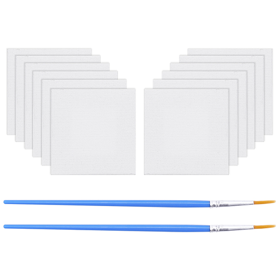 Принадлежности для рисования, с натянутым холстом, Покрытие из хлопка, дерево, грунтовка, обрамление, и пластмасса, художественные кисти, ручка