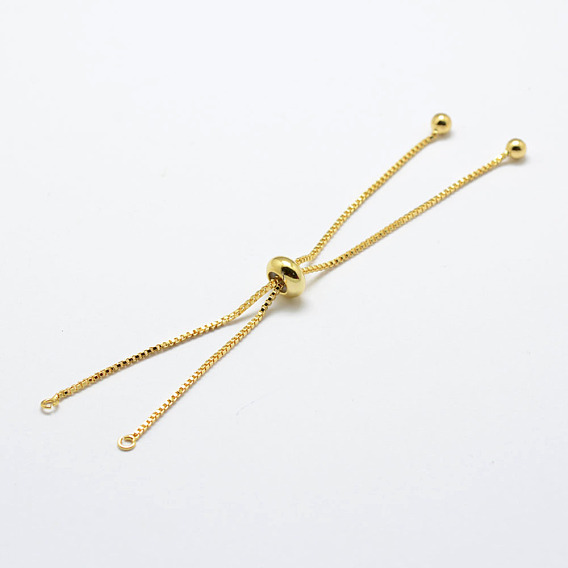 DanLingJewelry Rack Plating Eco-Friendly Brass Chain Bracelet Making, Long-Lasting Plated, Slider Bracelets Making, Cadmium Free & Lead Free