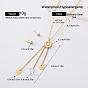 304 Stainless Steel Stud Earrings & Clock Disc Tassel Necklaces Sets for Women