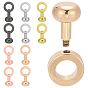 10 шт. 5 цвета латунные застежки, кольцо