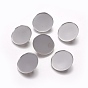 Brass Brooch Base Settings, Rack Plating, Flat Round