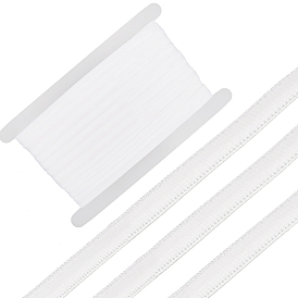 10 ярдов плоская полиэстеровая противоскользящая эластичная лента, силиконовый шнур-фиксатор для одежды