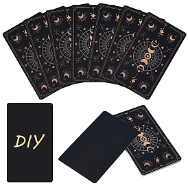 100 шт. прямоугольные бумажные карты Таро, фаза луны