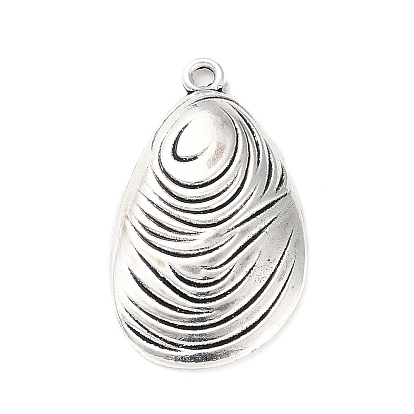 Tibetan Style Alloy Pendants, Shell