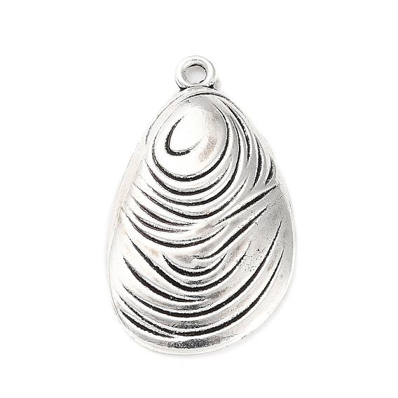 Tibetan Style Alloy Pendants, Shell