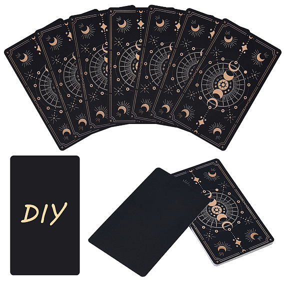 100 шт. прямоугольные бумажные карты Таро, фаза луны