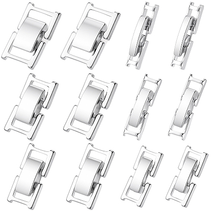 6 застежки для латунных ремешков для часов, без кадмия и без свинца, прямоугольные