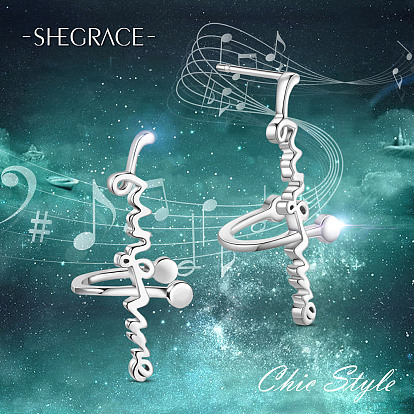 Серьги-гвоздики shegrace 925 из стерлингового серебра