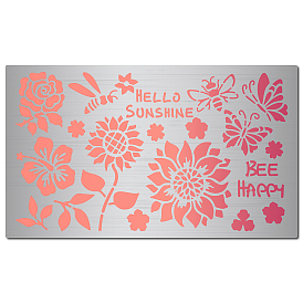 Трафареты для штампов из нержавеющей стали, для diy scrapbooking / фотоальбом, декоративная тисняющая бумажная карточка, матовый цвет нержавеющей стали