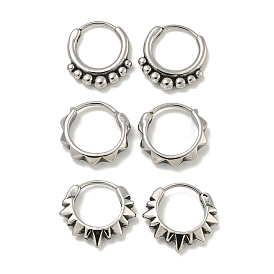 316 Surgical Stainless Steel Hoop Earrings, Ring