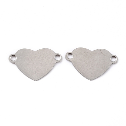 201 Stainless Steel Links Connectors, Heart