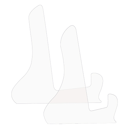 2шт 2 стиль прозрачный акриловый шаблон подставки для колбасных изделий, Шаблон держателя разделочной доски