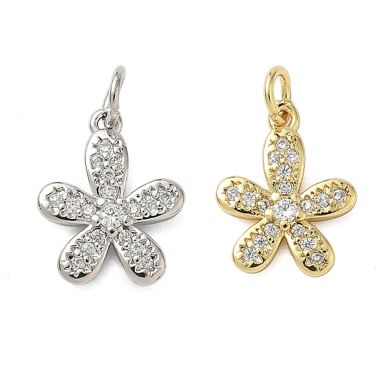 Латунные микропаве прозрачные кубические циркониевые подвески, , стойки покрытие, долговечный, без свинца и без кадмия