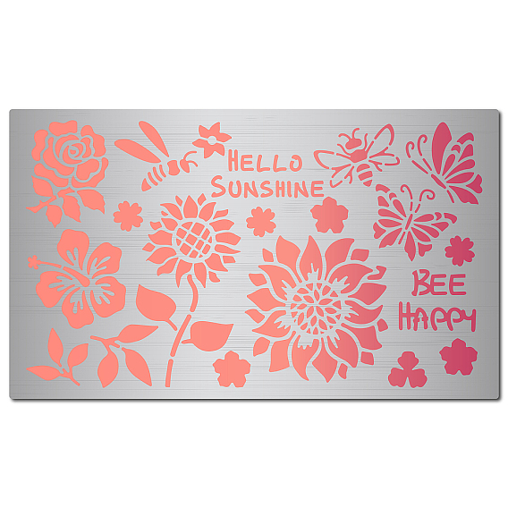 Трафареты для штампов из нержавеющей стали, для diy scrapbooking / фотоальбом, декоративная тисняющая бумажная карточка, матовый цвет нержавеющей стали