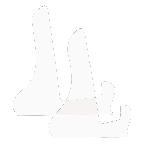 2шт 2 стиль прозрачный акриловый шаблон подставки для колбасных изделий, Шаблон держателя разделочной доски